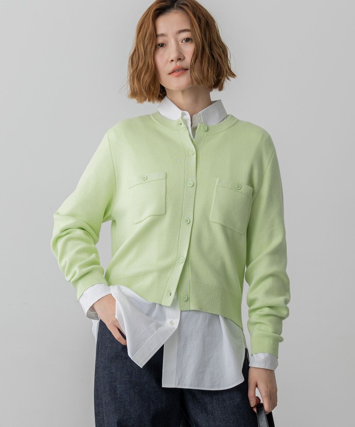 グリーン系｜カーディガン｜23区 (Lサイズ)(ニジュウサンク Lサイズ