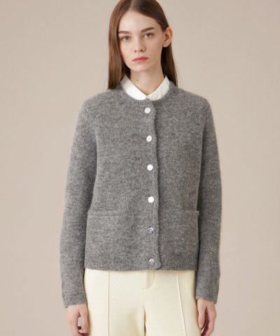 アルパカブレンドニットカーディガン