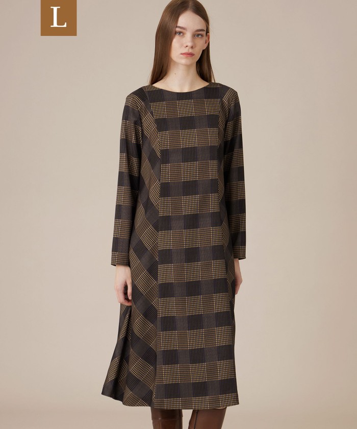 美品 MACKINTOSH LONDON マッキントッシュ ワンピース 40 茶 ブラウン系｜ワンピース・ドレス｜MACKINTOSH LONDON(Lサイズ