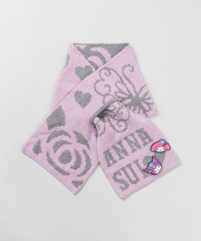 アナスイ ANNA SUI マイメロディ&クロミ 刺しゅうブローチ付きモールニッ