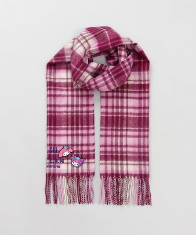 アナスイ ANNA SUI マイメロディ&クロミ 刺しゅうブローチ付きチェックマ