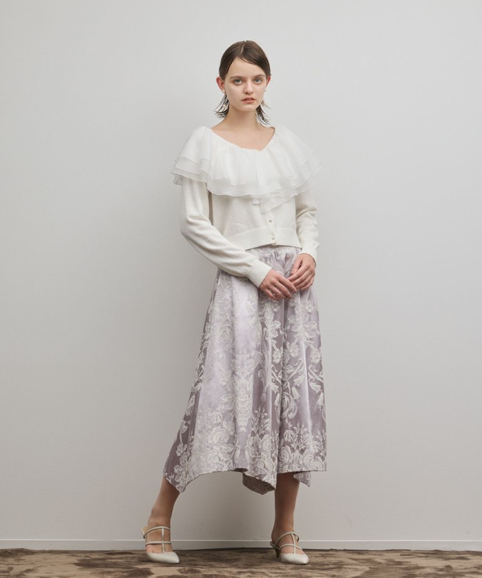 フリルニットカーディガン(508656790)｜阪急百貨店公式通販サイト