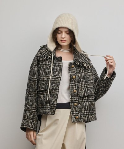 パディングツイードジャケット