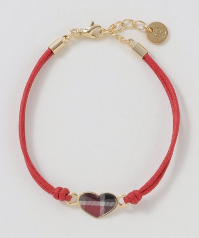 クレストブリッジチェックハートコードブレスレット