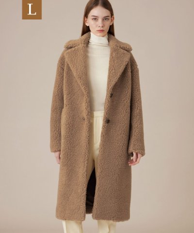 【L】【DURRIS/デュリス】ウールボアコート