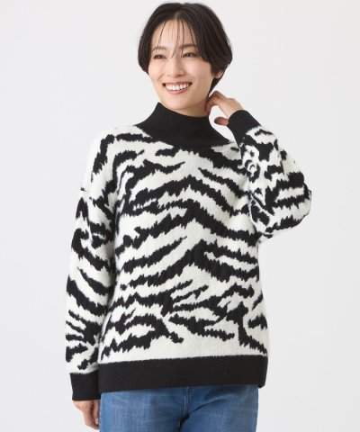 【カタログ掲載】フェザーヤーンゼブラニットプルオーバー