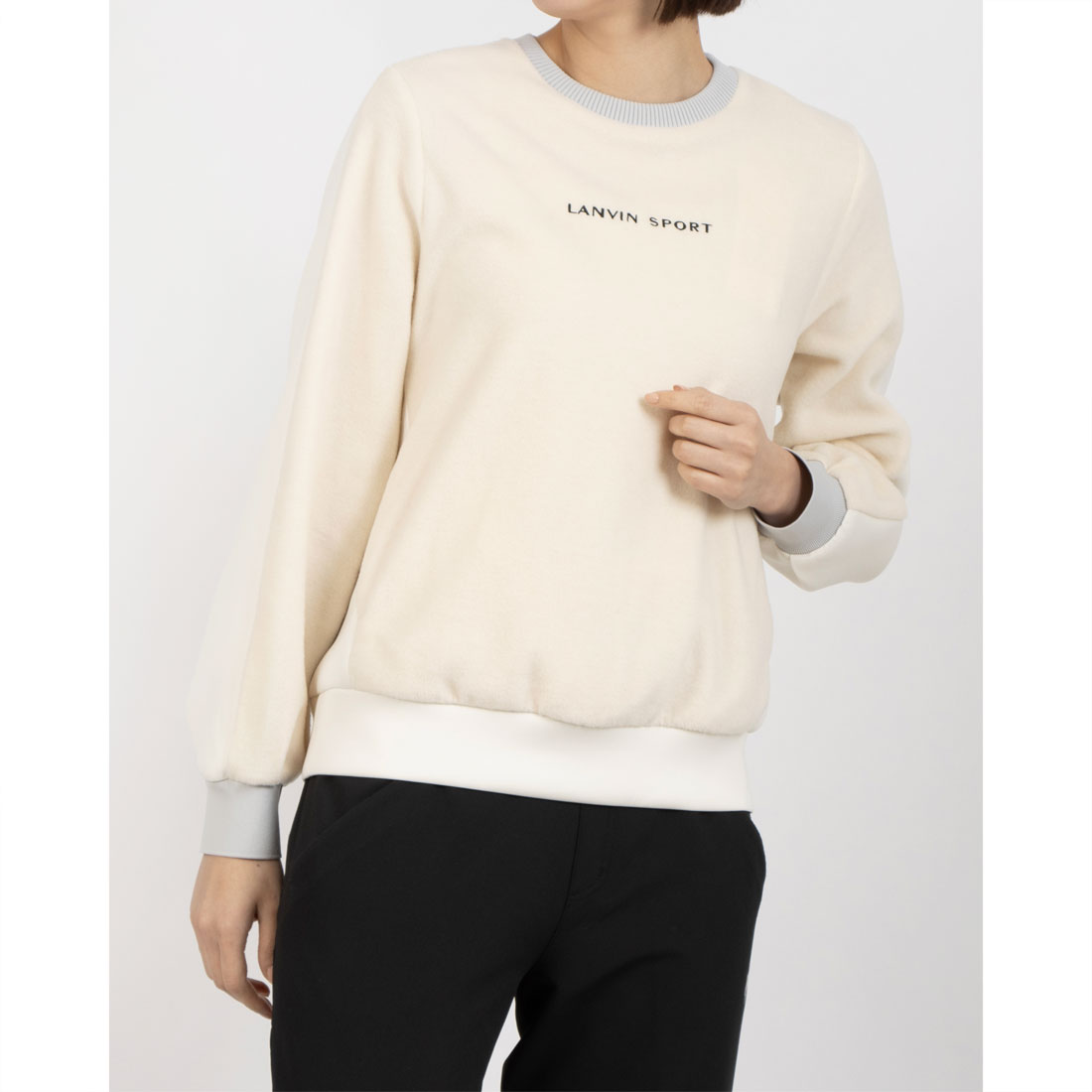 ランバン スポール LANVIN SPORT 異素材ハイブリットカットソー