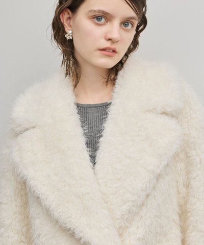 フェイクファーPコート