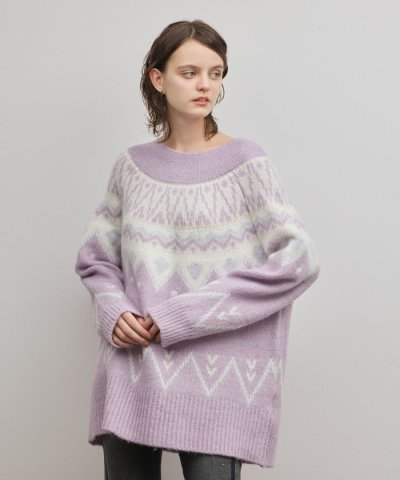 フェアアイルニットトップ