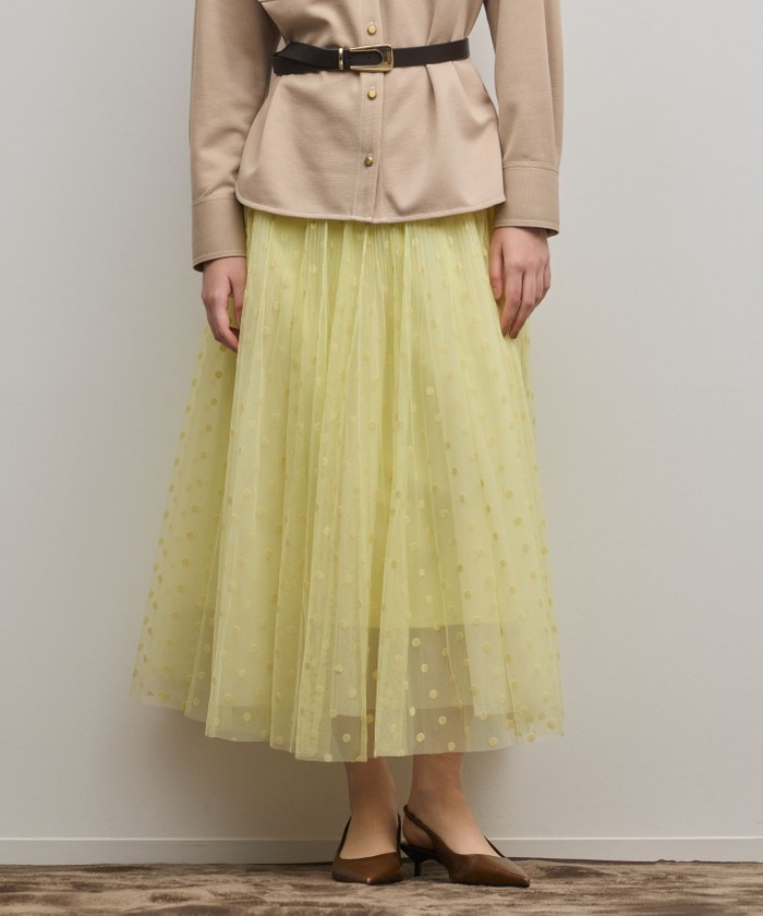 GUCCI イエロー プリーツスカート 中古・古着通販】GUCCI (グッチ) adidas (アディダス) ニットスカート