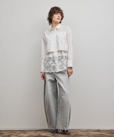 レースティアードシャツ