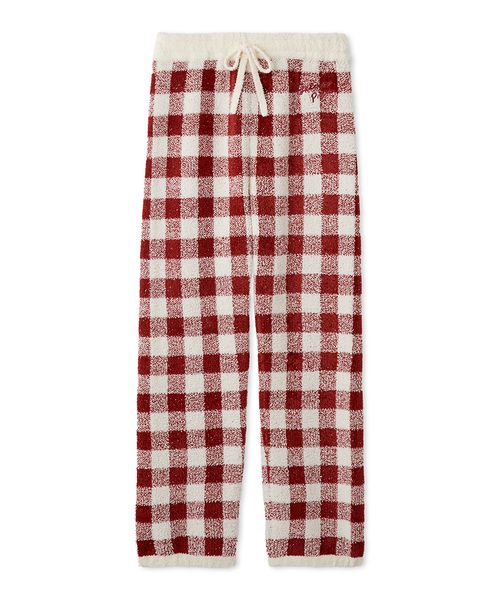 PGG 新品サイズ5ロングパンツ ジャガード チェック柄 ¥31.600 トレンドチェック柄ロングパンツ（ルームウェア/パジャマ）｜gelato