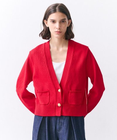 HELIODOR / マリンボタンクロップドカーディガン