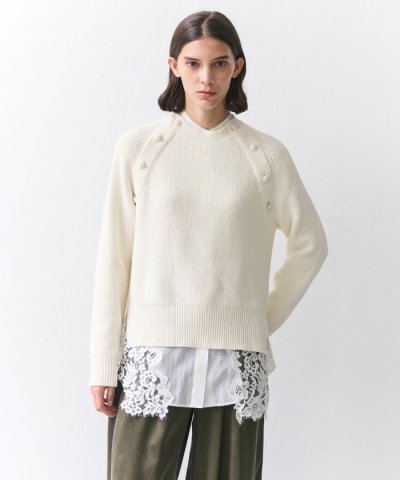 HELIODOR / スポンディッシュマリンボタンニット