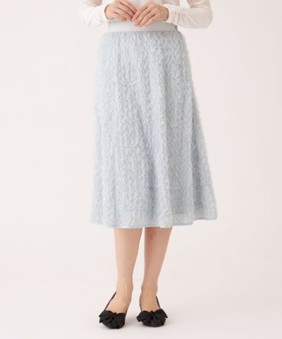 フェザー刺しゅう スカート