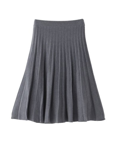 【WEB&一部店舗限定】フレアプリーツニットスカート