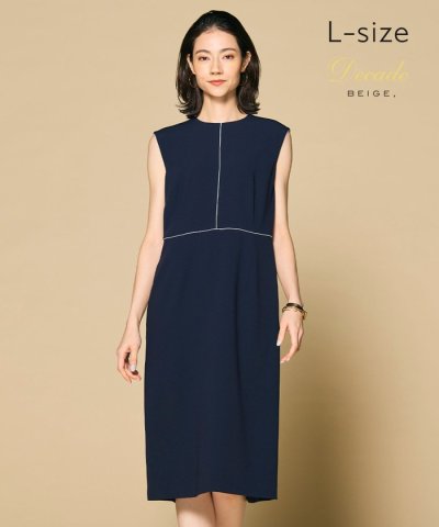 【L－size・セットアップ対応】CINDY / クルーネックドレス