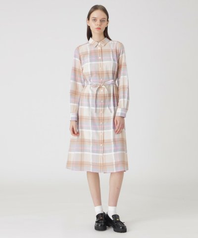 【取扱店舗限定】クレストブリッジチェックシャドードビーシャツドレス