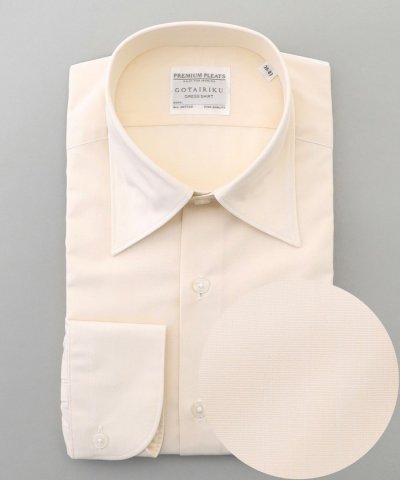 【形態安定】PREMIUMPLEATS_セミワイドカラー _通年ドレスシャツ(2