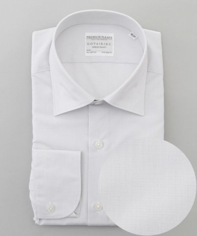 【形態安定】PREMIUMPLEATS_セミワイドカラー _通年ドレスシャツ(2