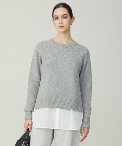 シャインノットカシミヤブレンド プルオーバーニット