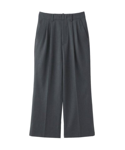 ファインウールハイウエストワイドパンツ