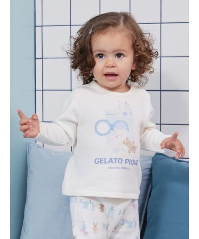 【BABY】ウォッシングアニマルワンポイントロンT