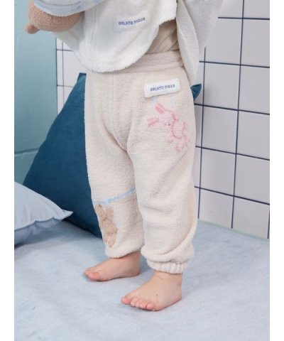 【BABY】エアリーモコウォッシングアニマルジャガードロングパンツ