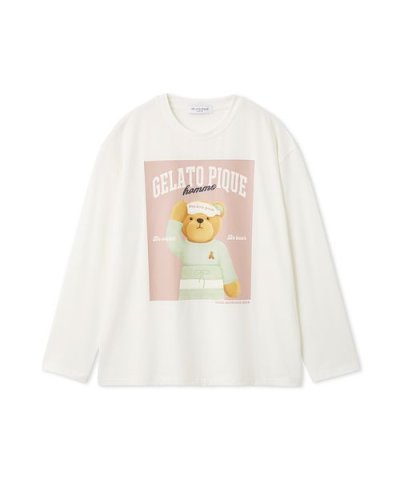 【HOMME】グッドモーニングベアレーヨンロンT