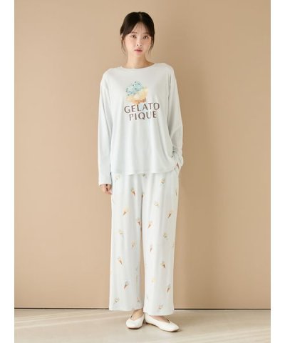 アイス柄ロングパンツ