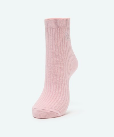 マンシングウェア MUNSINGWEAR クルー丈ワンポイントリブソックス【返品