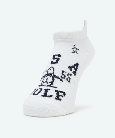 マンシングウェア Munsingwear アンクル丈ジャカードソックス【返品不可