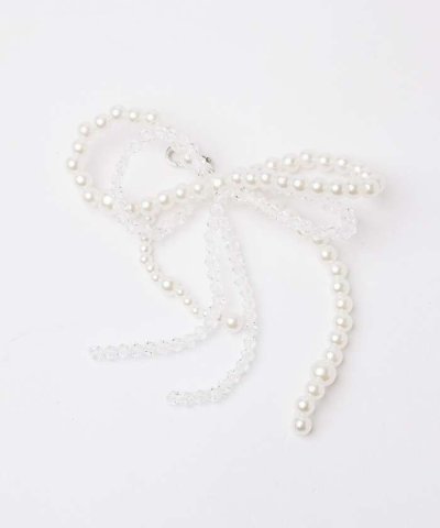 リボンチャーム（パール×ビーズ）