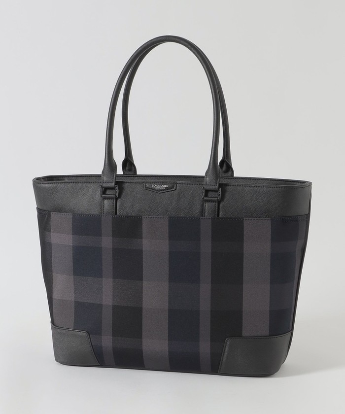 一部店舗限定】トーナルクレストブリッジチェックトートバッグ