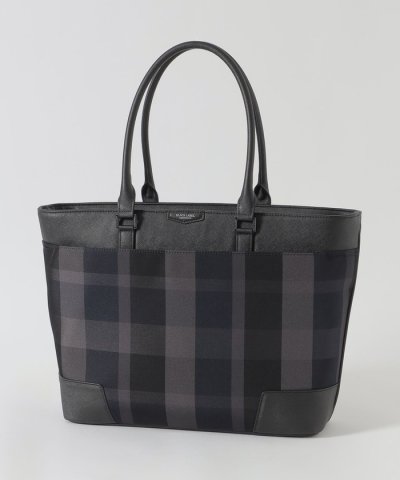 【一部店舗限定】トーナルクレストブリッジチェックトートバッグ