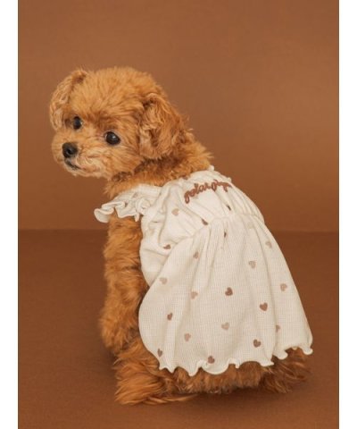 【CAT&DOG】ハート柄フリルワンピース