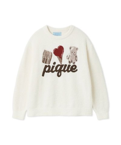 【Valentine】ワンポイントジャガードプルオーバー