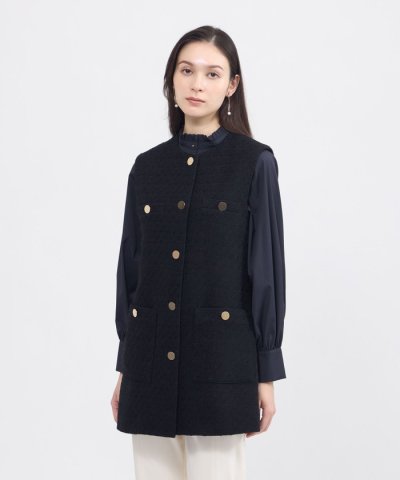 【EPOCA STORIA】ツイードロングジレ《WEB＆EPOCA THE SH