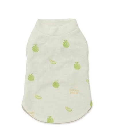 【CAT&DOG】フルーツ柄ワッフルカットソープルオーバー