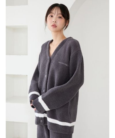 ベビモココットンプレーティングカーディガン