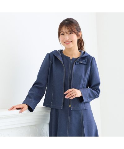 ローズティアラ RoseTiara 【イージーケア/伸縮性◎】デニムライクフード