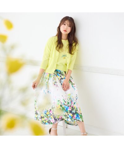 ローズティアラ RoseTiara フローラルアートフレアスカート