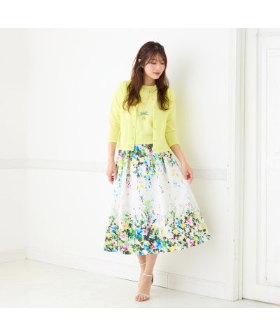 ローズティアラ RoseTiara フローラルアートフレアスカート