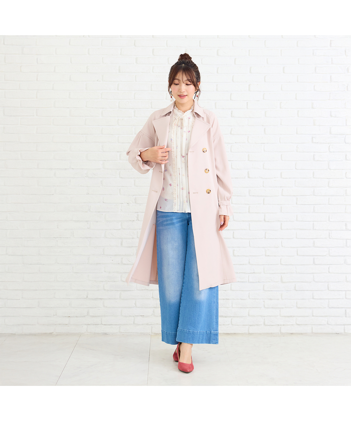 ローズティアラ RoseTiara ギャザートレンチコート(508683132)｜阪急