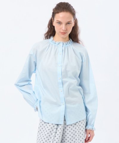 【LEE4月号/蛯原友里さん着用】レースコンビブラウス