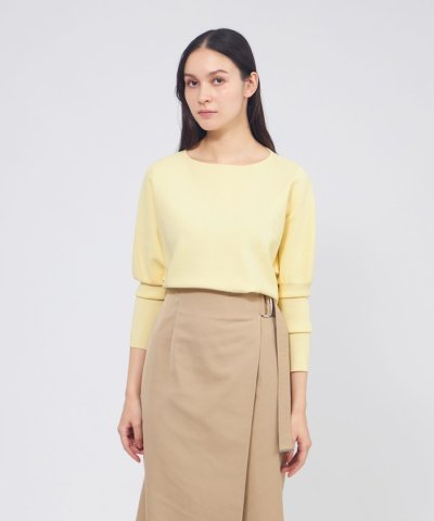 ロングリブスリーブニット プルオーバー