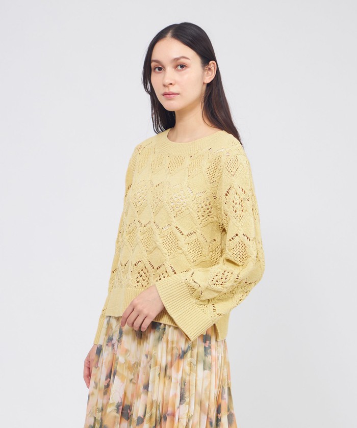 ケーブルニット ベルスリーブプルオーバー(508668355)｜阪急百貨店公式