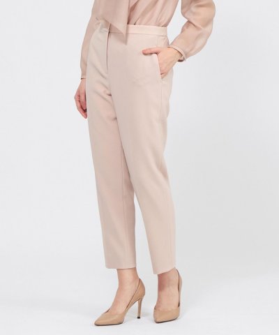 コンパクトダブルクロス テーパードパンツ