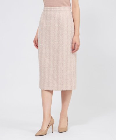 コットンファンシーツィード タイトスカート