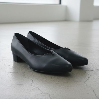 ヒップス HIPS 【本革】スリットカットパンプス